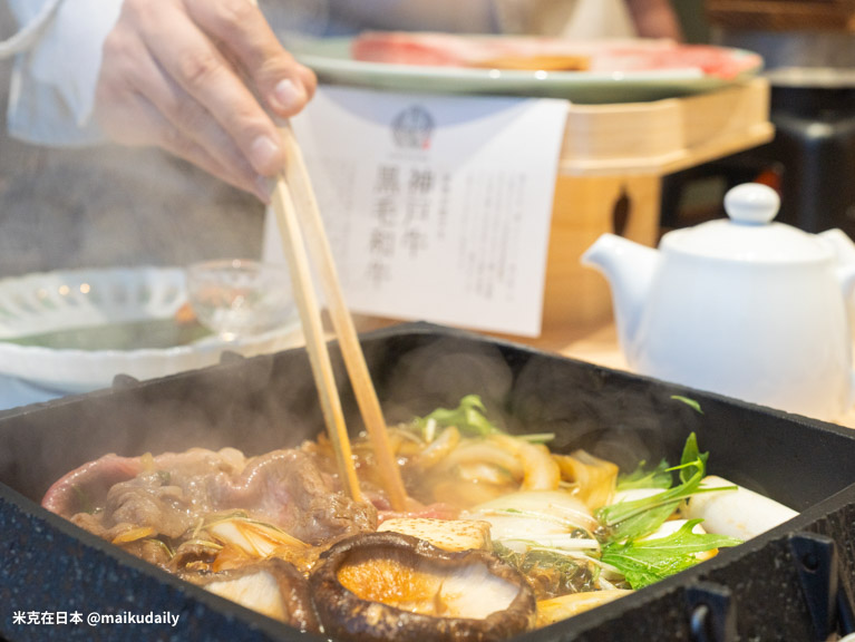大阪難波道頓堀神戶牛壽喜燒 菊鶴 必吃推薦