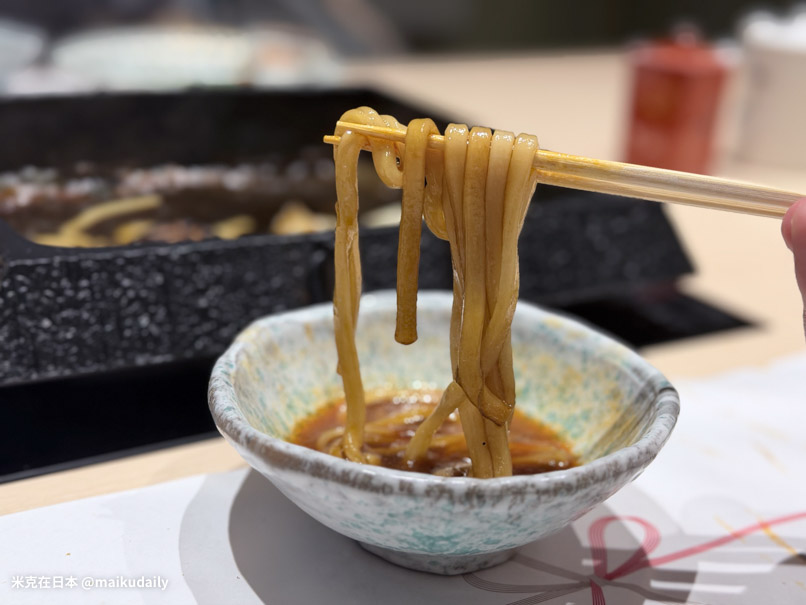大阪難波道頓堀神戶牛壽喜燒 菊鶴 讚岐烏龍麵